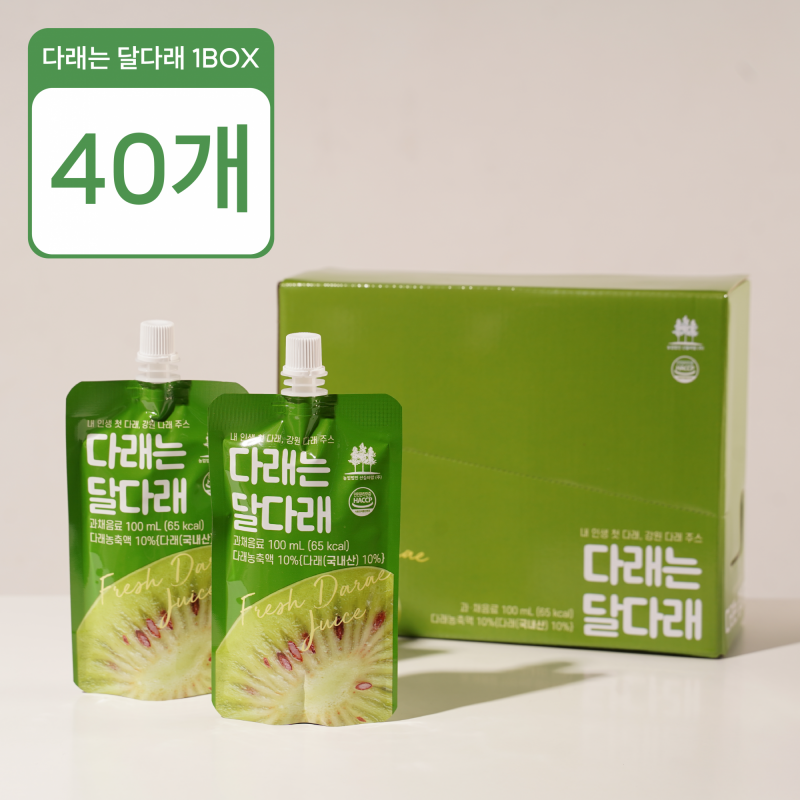 농업회사법인 산들바람(주),[출시 기념 할인] 산들바람 다래는 달다래 100ml X 40개입 1BOX